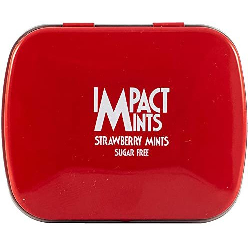 Impact Mints Sugar Free Mints Strawberry 14g - Pack of 3, 42 g