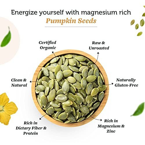 Neuherbs Raw & Unroasted Pumpkin Seeds | Immunity Booster & Fiber Rich Superfood | Rich Source of Omega 3 | Highly Nutritious Snack | Rich in Protein, Zinc & Magnesium 200 G (Pack of 2)