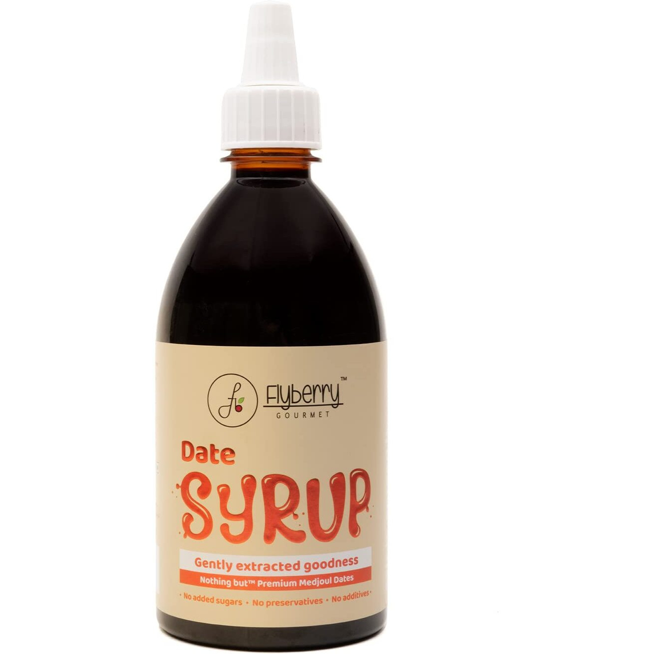 Flyberry Gourmet Medjoul Date Syrup | Low GI | Sugarfree | 100% Natural | Alternative to Sugar, Honey, Jaggery | 700 g