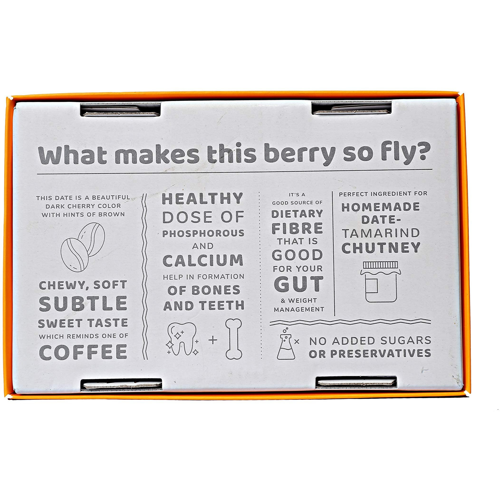 Flyberry Gourmet Kalmi Dates (Khajoor/Khajur) 400g | 100% Natural | Rich in Calcium, Iron and Potassium | Instant Energy