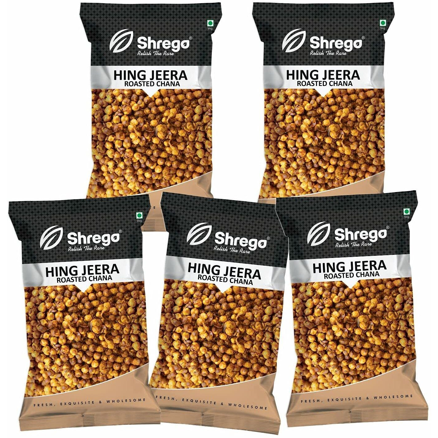 SHREGO Hing Jeera Roasted Chana, Snack and Namkeen, Vacuum Packed (750 Gm)