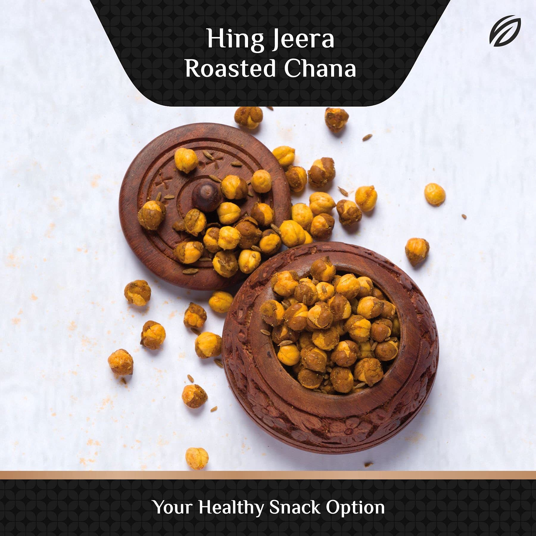 SHREGO Hing Jeera Roasted Chana, Snack and Namkeen, Vacuum Packed (750 Gm)