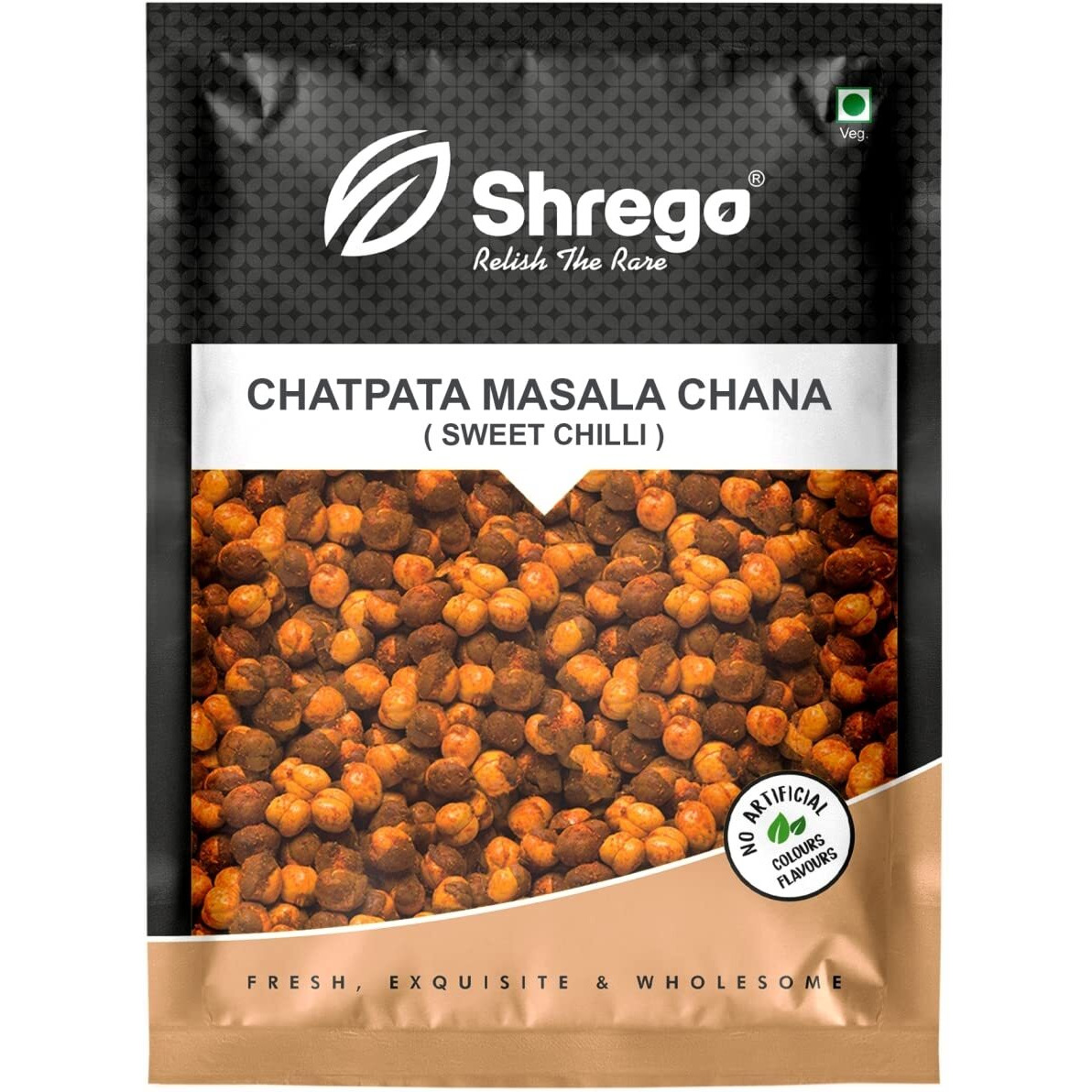 SHREGO Chatpata Masala Roasted Bhuna Chana, Sweet Chilli, Snacks & Namkeen (750 Gm)