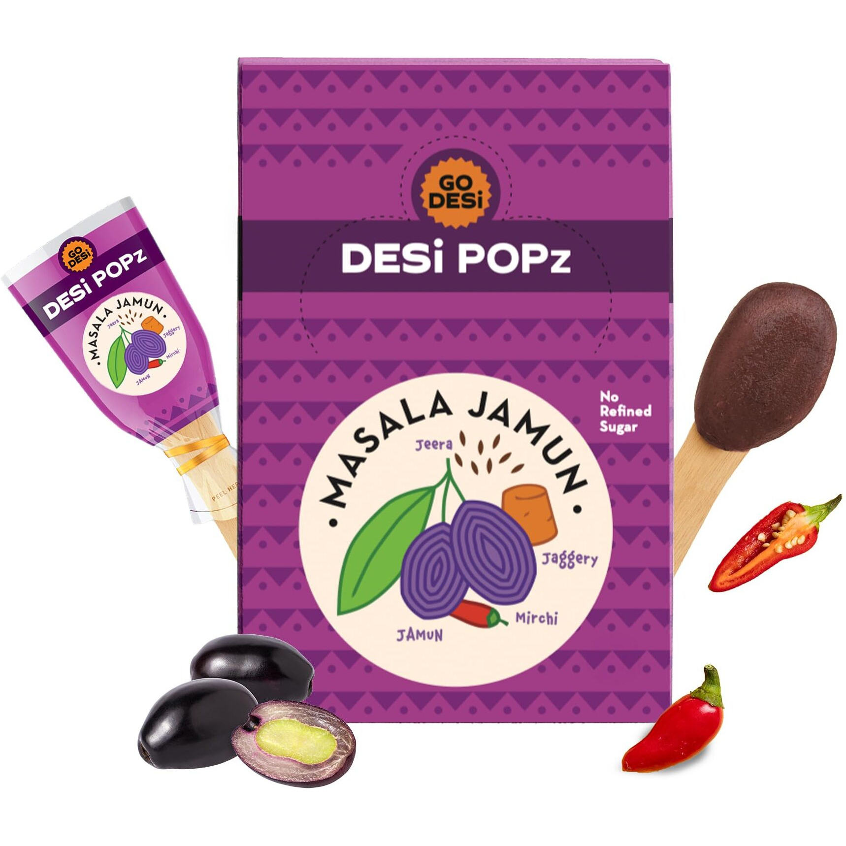 GO DESi Masala Jamun, 50 Pcs, DESi POPz, Fruit Snacks, Java Plum, 400 gm