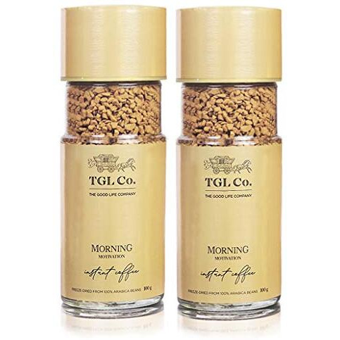 TGL Co. Morning Motivation Instant Coffee Powder | Anti Oxidant | Boost Energy | No Artificial Flavour | Rich & Smooth Taste | Hot & Ice Coffee | 100 Gm (Pack of 2)