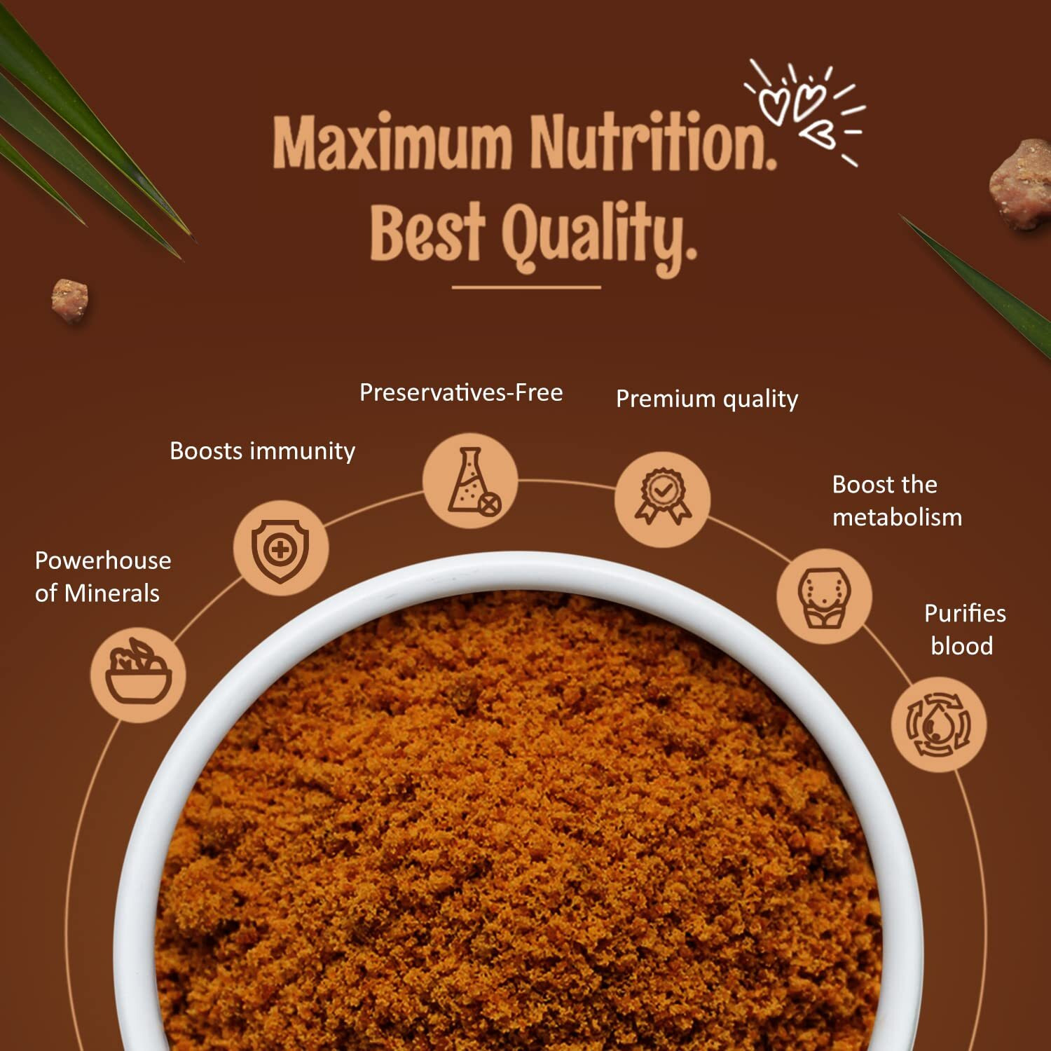 Khari Foods Pure Organic Jaggery Powder 1kg, Gur Powder, No Preservatives Guaranteed