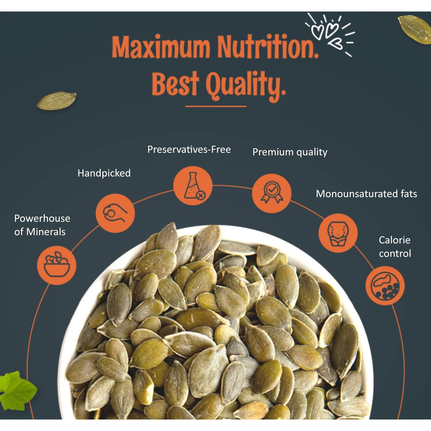 Khari Foods Premium Pumpkin Seeds, High Fibre, Immunity Superfoods, Healthy Seeds For Snacking (400g)