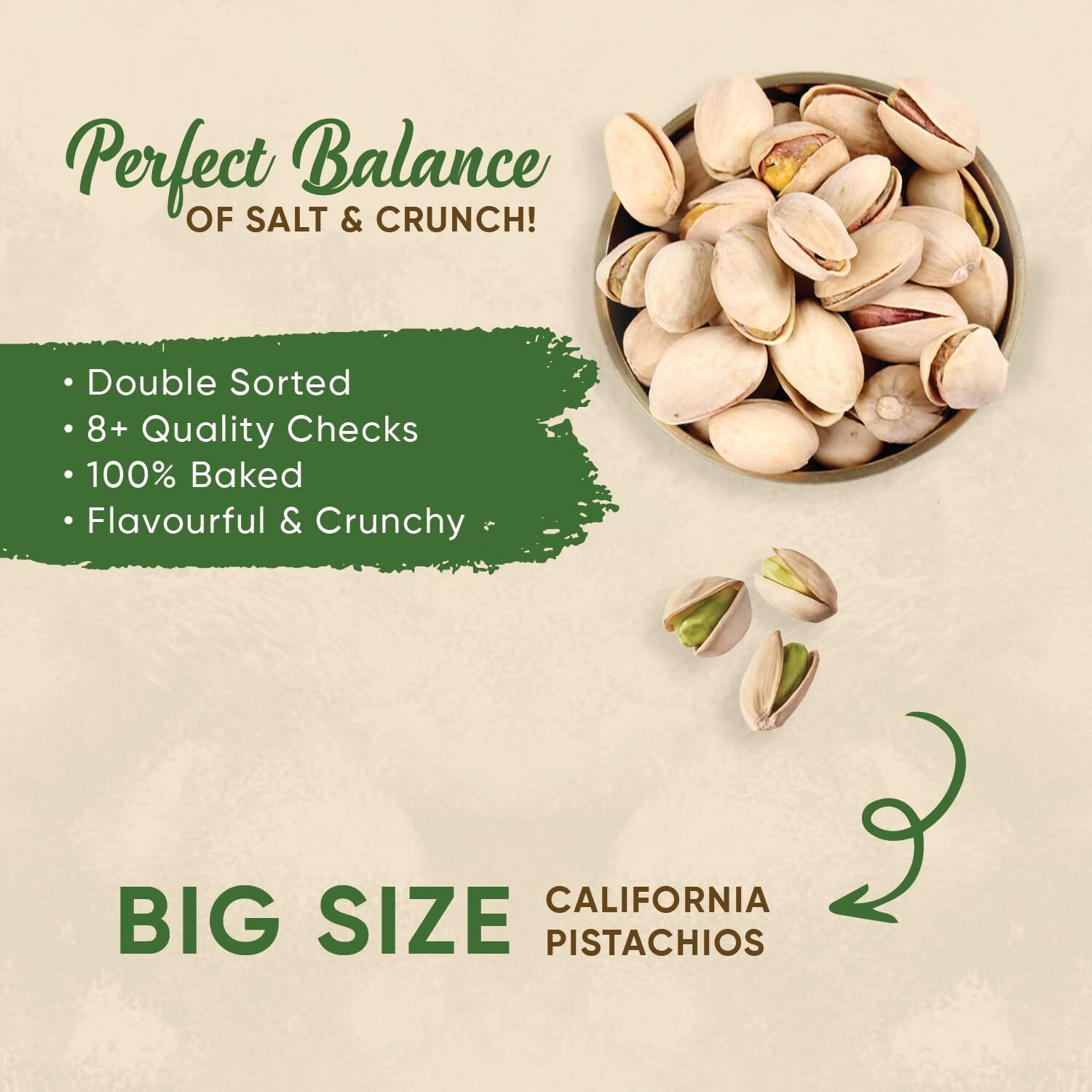 Pintola Roasted & Salted Pistachios Inshell 200g | Made With Premium Whole Californian Pistachio | Perfectly Roasted & Crunchy | Rich In Antioxidants | High In Fiber | No Trans Fat | Gluten Free