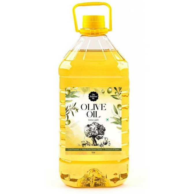 The Butternut Co. Cold Pressed Extra Light Olive Oil, Premium Cooking Oil, Perfect for Frying, Dressing, Garnishing and Drizzling on Salads, Good for Health, Digestion and Heart, Daily Use, 5 Litres