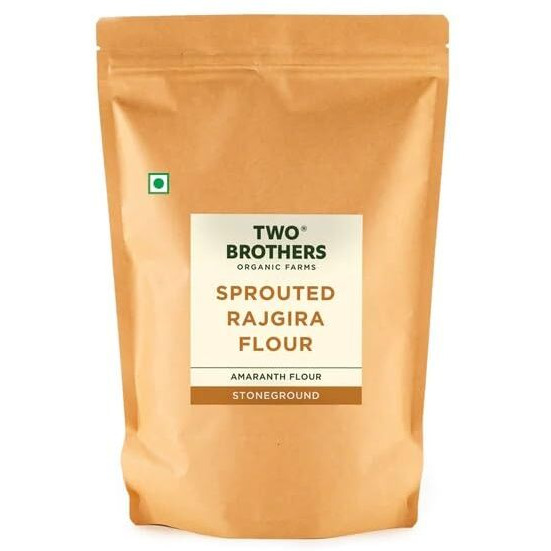 Two Brothers Organic Farms Sprouted Rajgira Atta (Sprouted Amaranth Flour), 500 gms