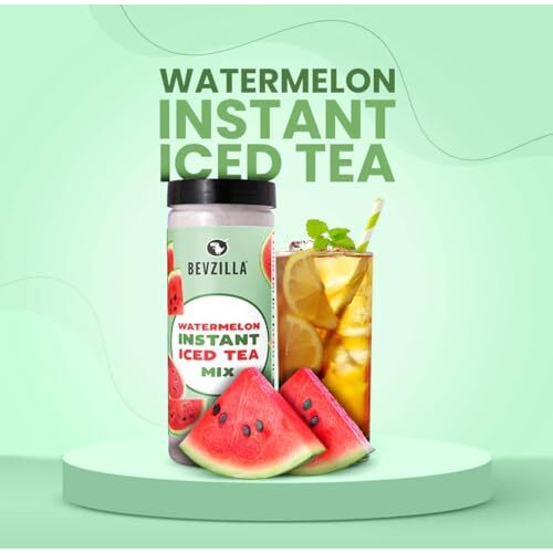 Bevzilla Watermelon Instant Iced tea Mix - 400 Grams | Perfect For Summers| Refreshing| Instant