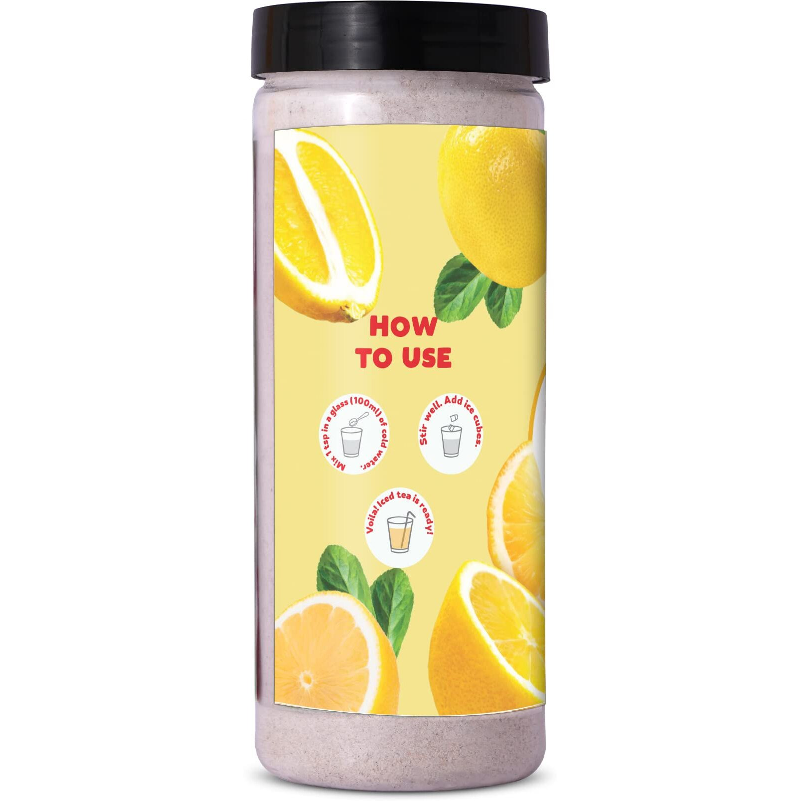 Bevzilla Lemon Instant Iced tea Mix - 400 Grams | Perfect For Summers| Refreshing| Instant