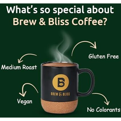 Brew & Bliss Hazelnut Coffee | 100g | Flavored Instant Coffee | 100% Authentic Coffee Powder for Hot & Cold Coffee | Serves Cafe Style Coffee Upto 50 Cups