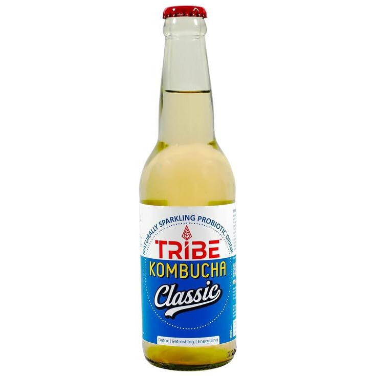 Tribe Kombucha | Weight Management - Detox - Antioxidant | Naturally Sparkling Probiotic Herbal Tea |Secret Recipes with Ginger & Lemon | Gut Friendly | Gluten free | Ginerade | Pack of 7 |210 ML