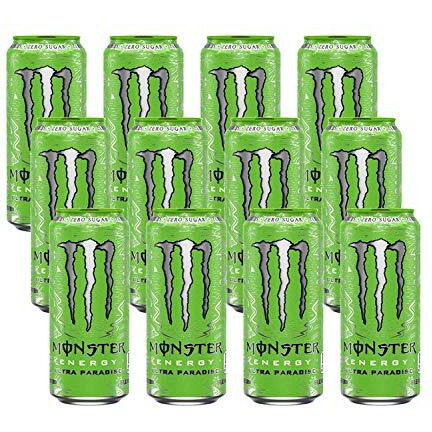 Monster Energy Ultra Paradise 500ml, (Pack of 12 Cans X 500ml each)