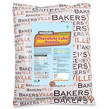 Bakersveggie Eggless Cake Premix, 1 Kg (Chocolate Cake Premix)