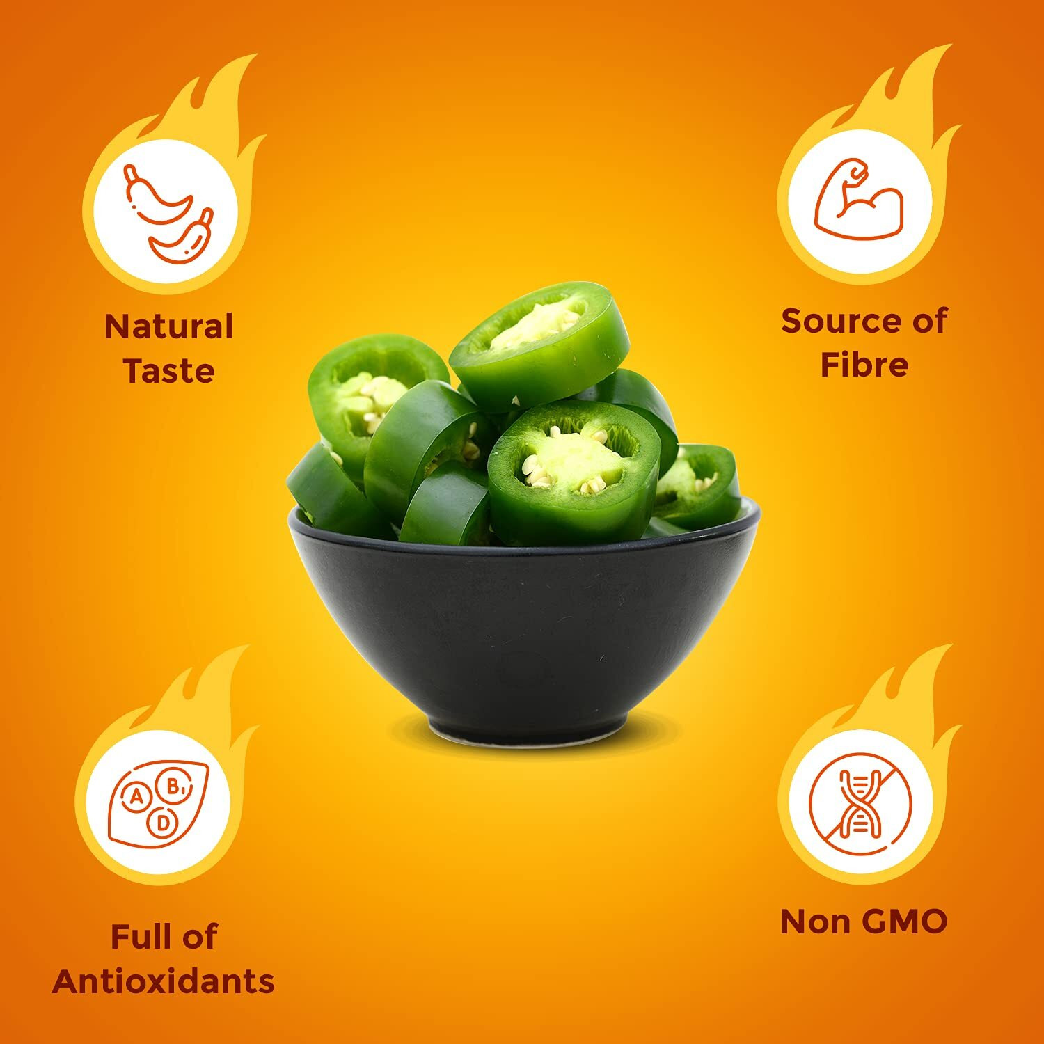 Neo Sliced Jalapenos 680g I 100% Vegan I Ready-to-Eat Fibre-Rich Topping for Pizza, Pasta, Wraps and Salads I Non-GMO (Pack of 1)