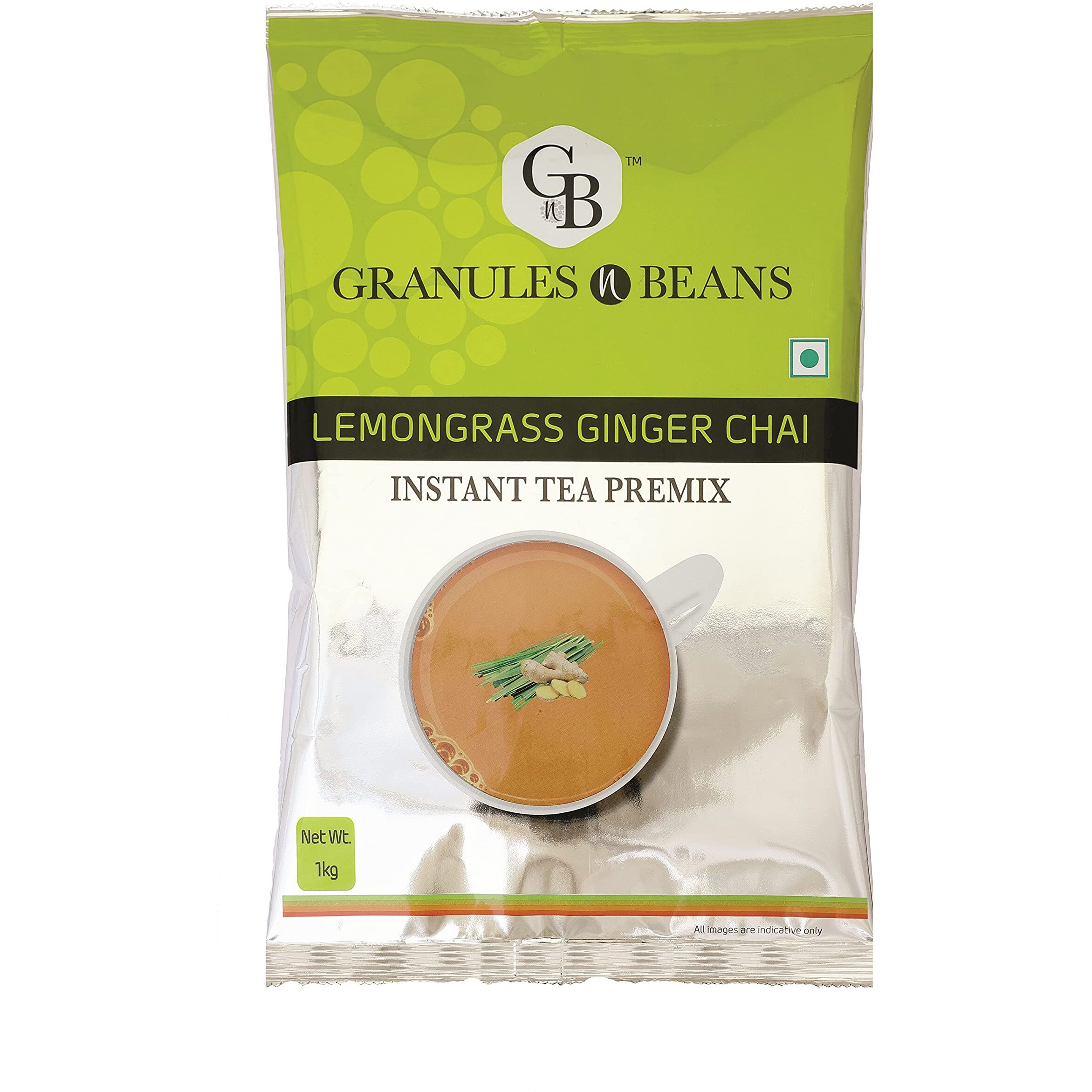GnB GRANULES n BEANS Lemongrass Ginger Instant Tea Premix - 1Kg