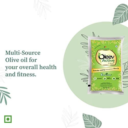 Oleev Active, with Goodness of Olive Oil, 1L Pouch