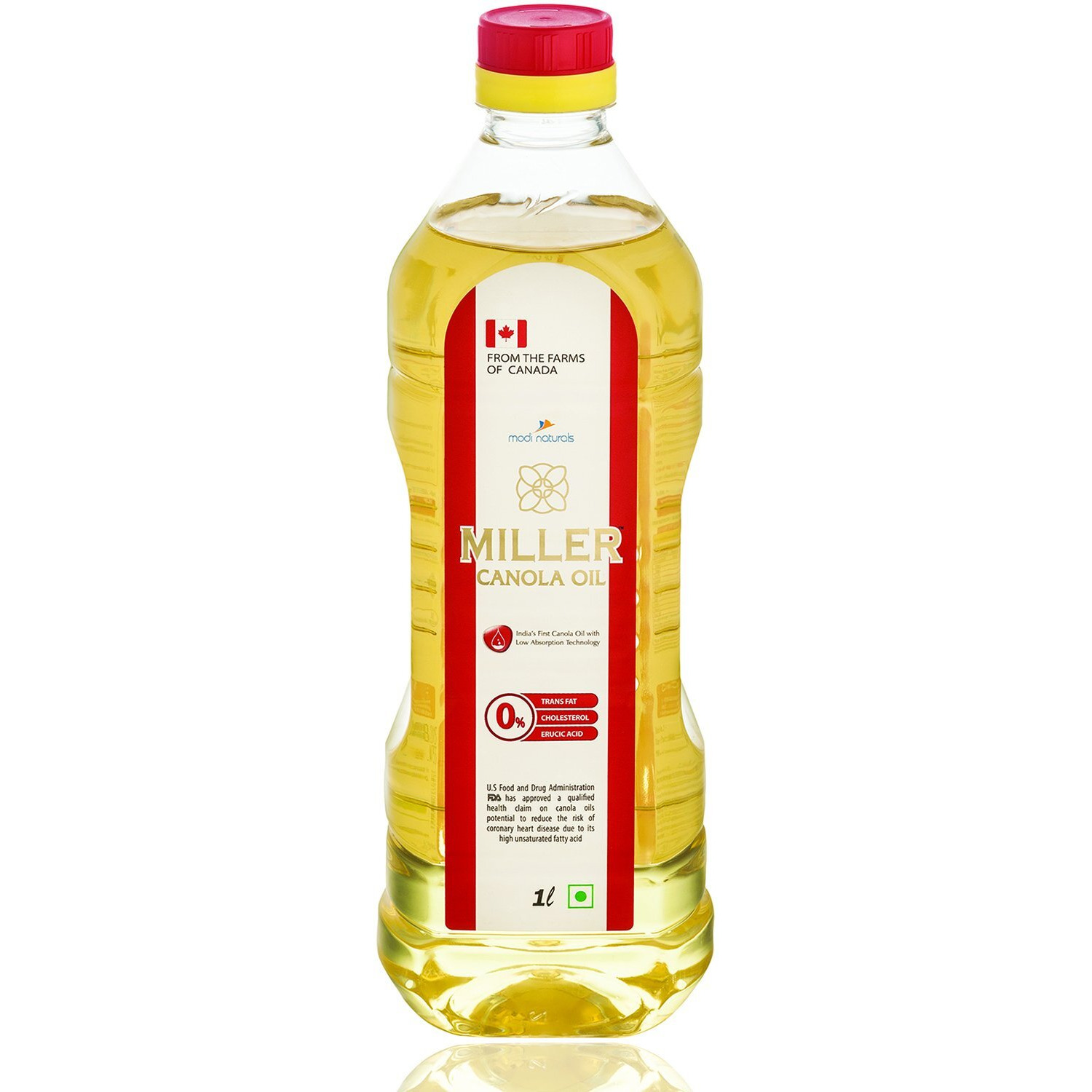 Miller Canola Oil PET Bottle, 1 L