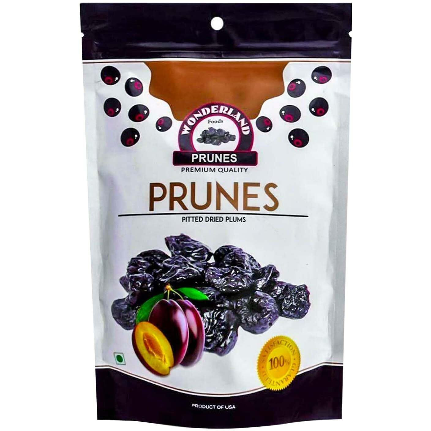 WONDERLAND FOODS Healthy & Tasty Californian Seedless (Pitted) Prunes 200g Pouch