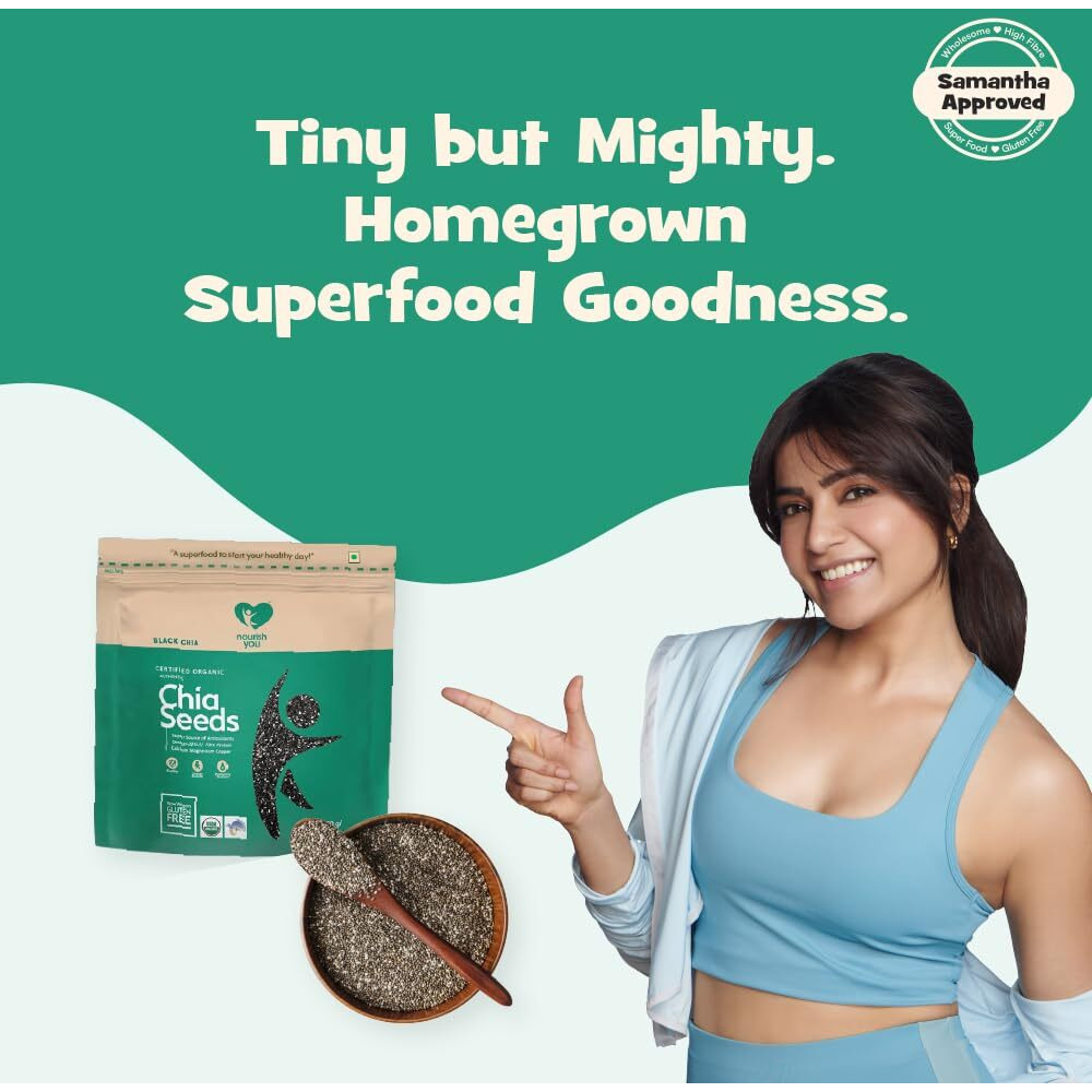 NourishYouAuthentic Chia Seeds, 150g