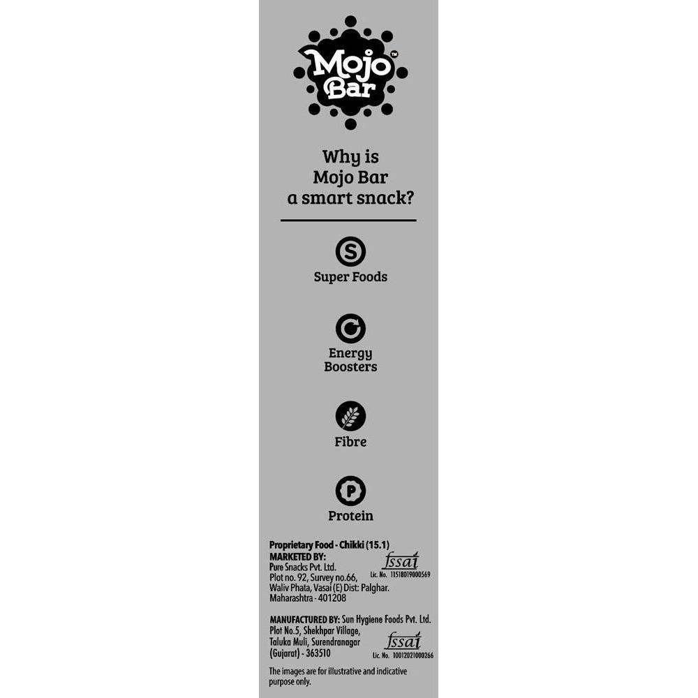 Mojo Bar Energy Bars Variety Pack | Choco Almond, Yoghurt Berry & Orange Dark Choco | 100% Whole Grains, Nut & Fruit | High Energy & Granola Bars | Pack of 6 x 32g Energy Bars | Gluten Free & No Preservatives