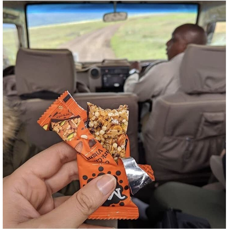 Mojo Bar Energy Bars Orange Dark Chocolate & Vitamin C | 100% Whole Grains, Nut & Fruit | High Energy & Granola Bars | Pack of 6 x 32g Energy Bars | Gluten Free & No Preservatives