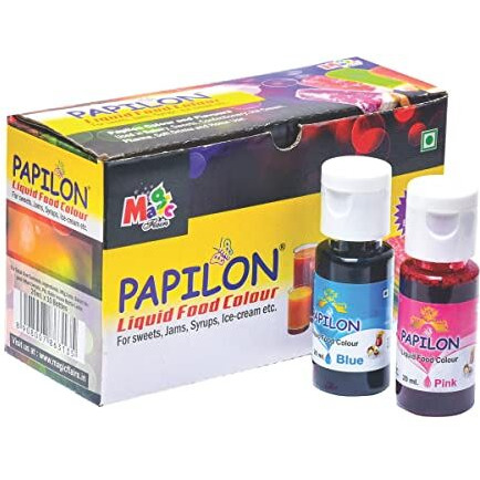 Papilon Shades Of Liquid Food Color (20 Ml X 10 Bottle)