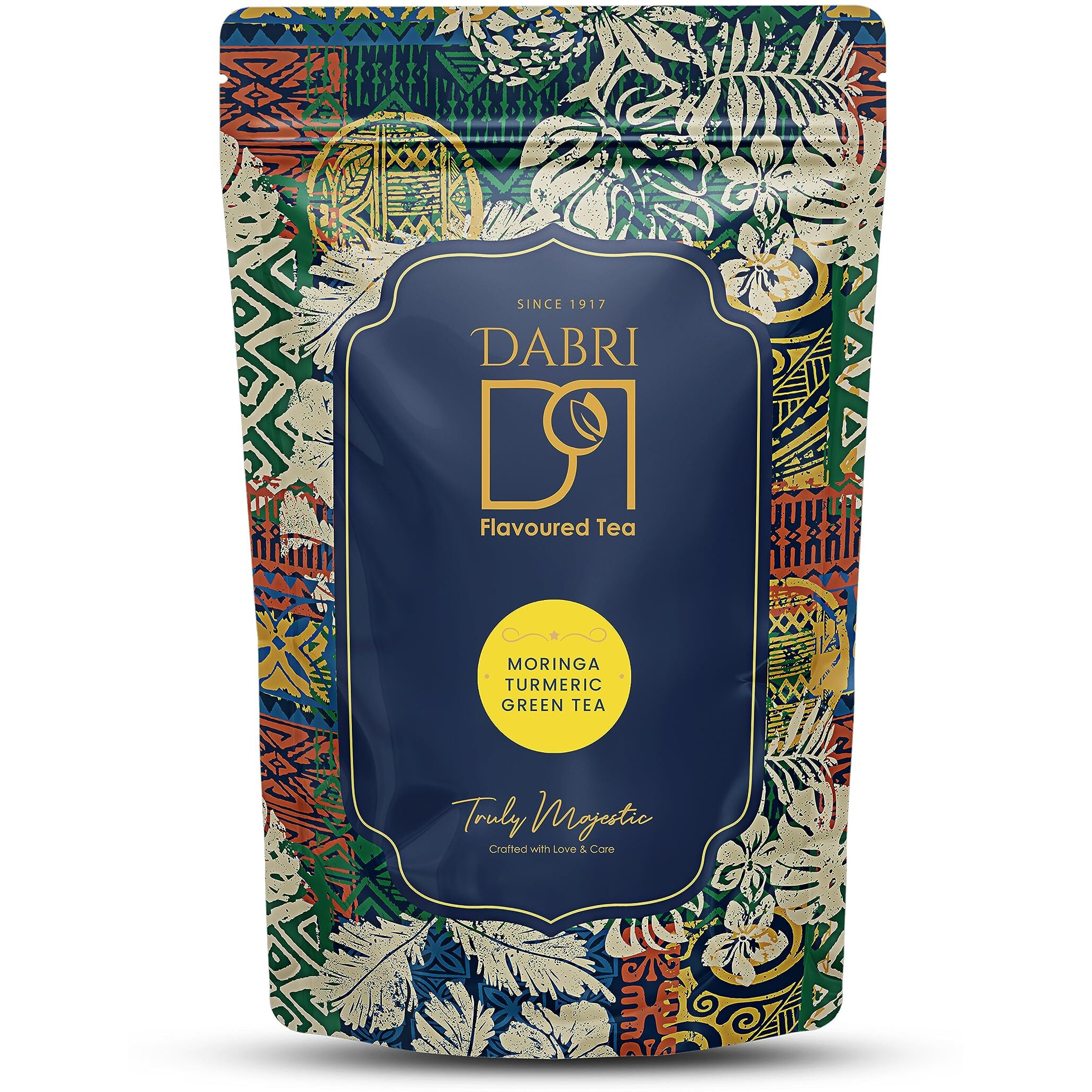 DABRI Moringa Turmeric Green Tea Loose Leaf 100 gram Pouch