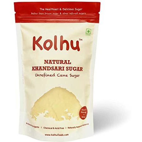 Kolhu Natural Khandsari Sugar (5KG (Pack of 10, 500g Each))