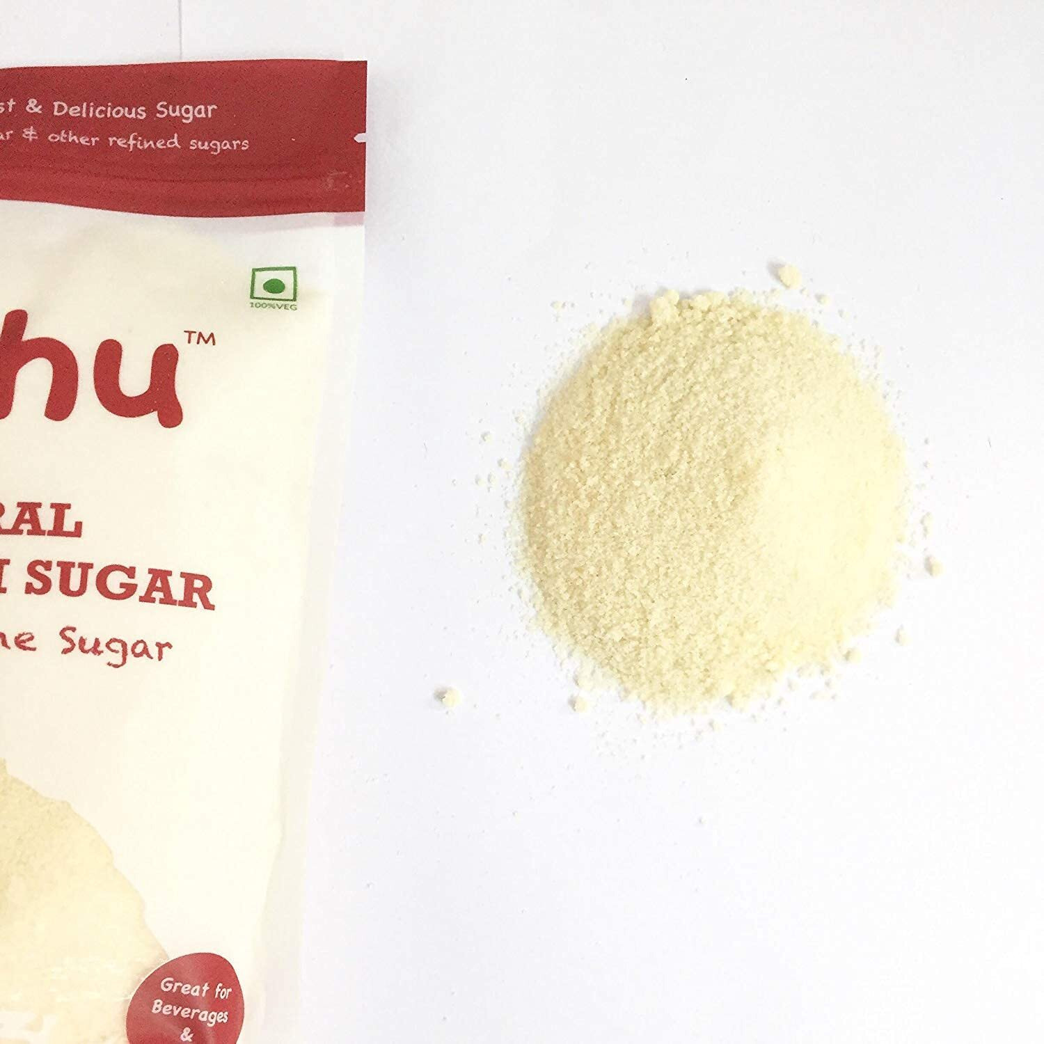 Kolhu Natural Khandsari Sugar (2KG (Pack of 4, 500g Each)) [Raw Sugar, Desi Khand]