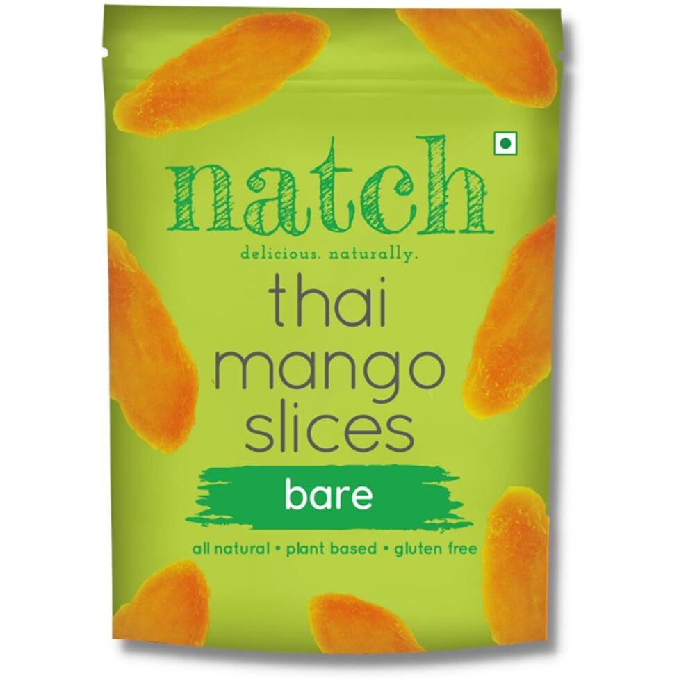 Natch Dried Thai Mango Slices, 100% All Natural, Vegan, Gluten Free, No Artificial Preservatives, Trans Fat Free, Rich in Antioxidants, Bare Flavour, 150gm each (Pack of 3)
