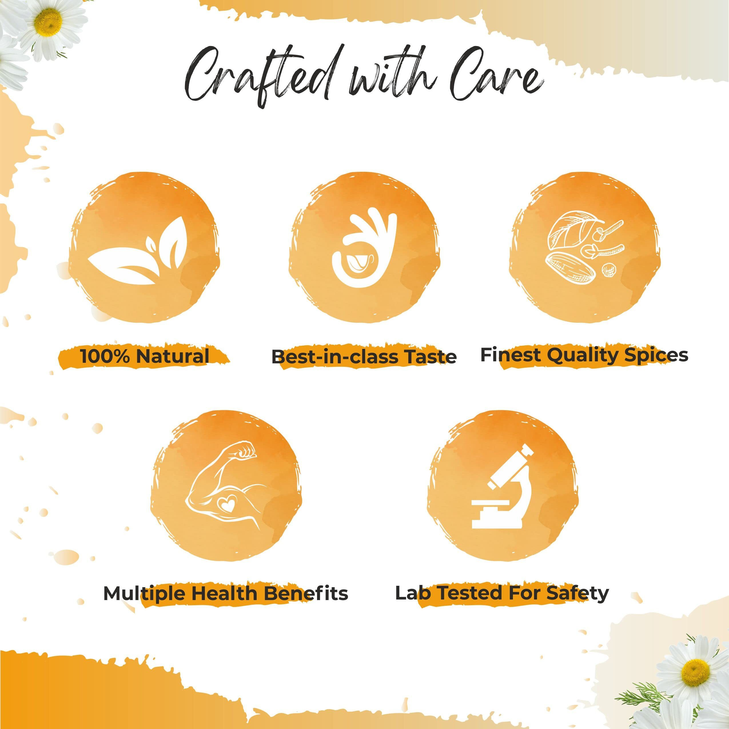 6rasa Chamomile Calm Tea Bags with Mint, Tulsi | For Good Sleep and Stress Relief | 100% Natural Herbs & Spices | Caffeine Free | No Added Sugar (1.6 g Each, 25 Tea Bags) (Pack of 3)