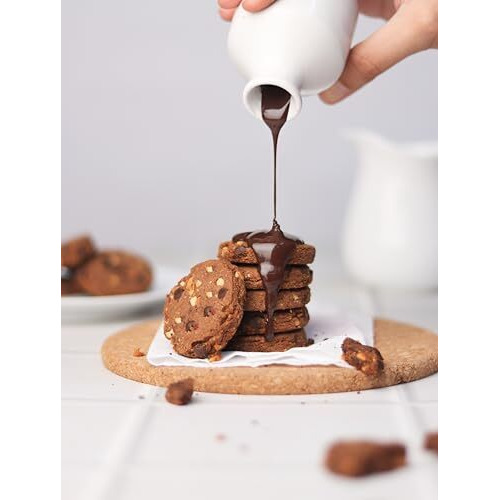 Loyka Chocolate Almond Cookies - 12 pcs |No Maida, Eggless |Tea/Coffee Nutty Gourmet Biscuits |Almond Flour, California Almonds, Choco-chips |Healthy guilt-free morning/evening snack |Better-for-you