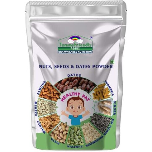 TummyFriendly Foods Premium Nuts, Seeds and Dates Powder | Dry Fruit Powder For Baby Kids | Organic Dry Nuts Powder For Babies Kids and Adults | No Hidden Sugar | No Preservatives | 100g (100)
