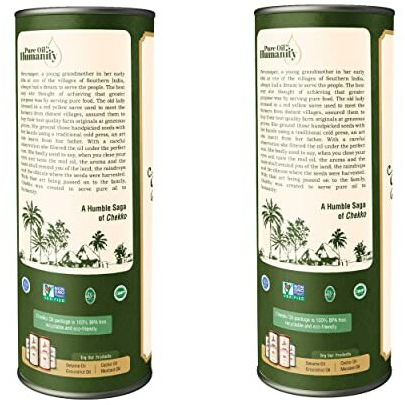 Chekko Cold Pressed Virgin Coconut Oil for Cooking Food, Massage, Diet, Oil Pulling, 100% Natural (1 LTR / 500 ml / 2 Litre) (2 Litres)