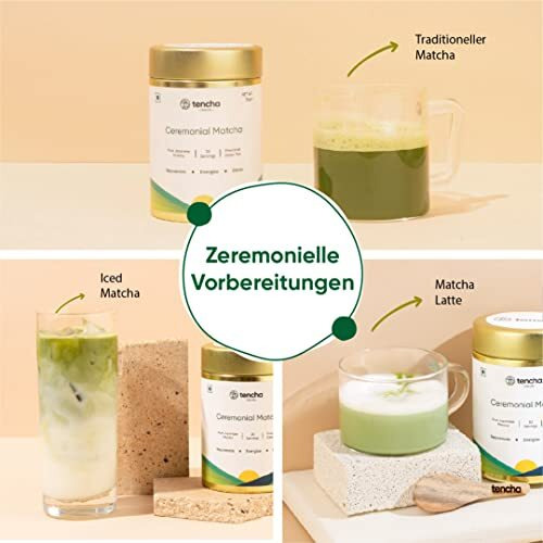 Tencha - Ceremonial Matcha Tea | 100% Pure Super Premium Grade | Japanese Matcha Green Tea Powder | Free Spoon | Vegan | Tested For Radiation | 30gms