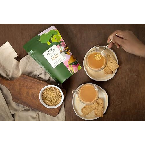 Two Brothers Organic Farms - Sugarcane Jaggery Powder (500g) | Crushed Granular | Nutrient Rich Organic Gud Powder | Hand Crushed Jaggery Powder from Jaggery Block