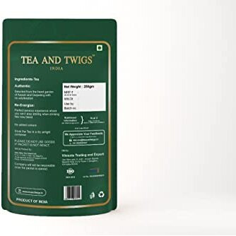 Tea and Twigs Premium Tea - 250gm | Second Flush CTC Tea | Premium Chai Patti | Assam Tea | Black Tea
