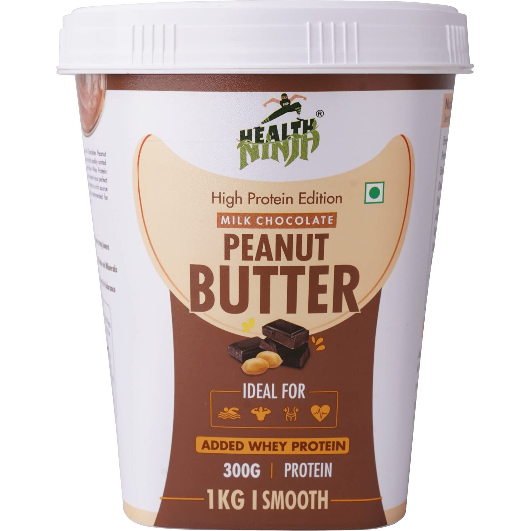 Health Ninja High Protein Milk Chocolate Peanut butter (Milk Chocolate Smooth, 1 Kg)