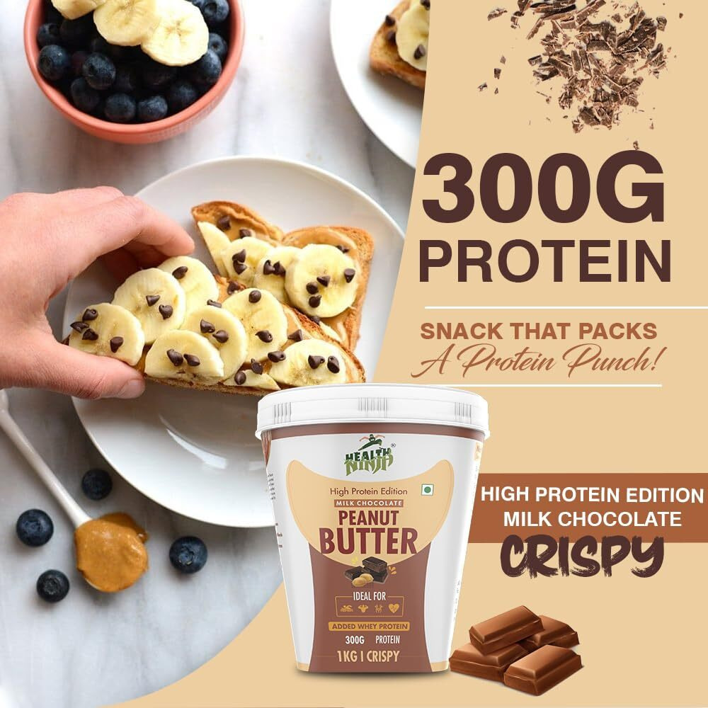 Health Ninja High Protein Milk Chocolate Peanut butter (Milk Chocolate Crispy, 1 Kg)