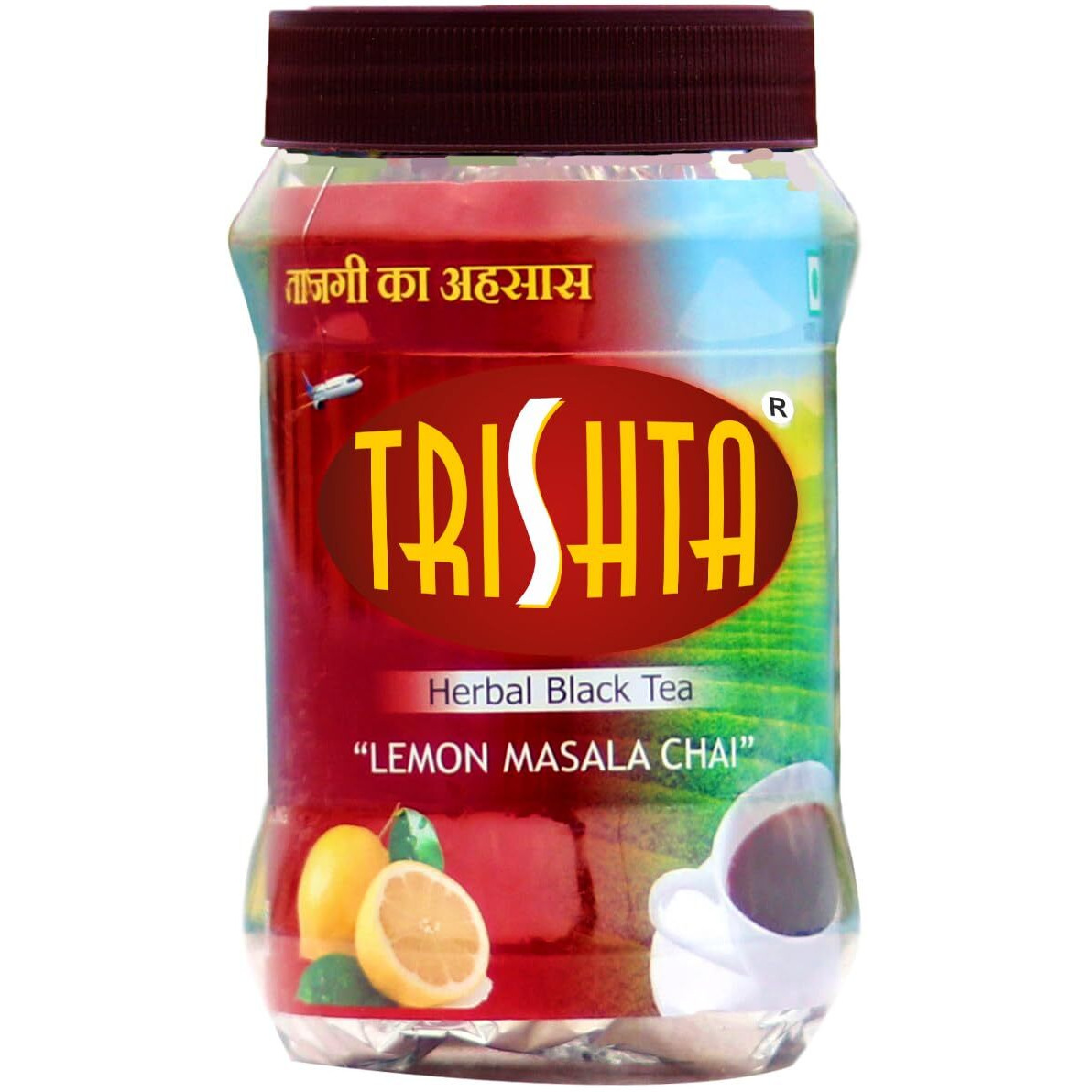 Trishta Lemon Black Tea 500 Gm Barni | Healthy Tea | Loaded Herbs | Antioxidant | 10 Seconds To Prepare | 100% Natural | Preservative Free Powder