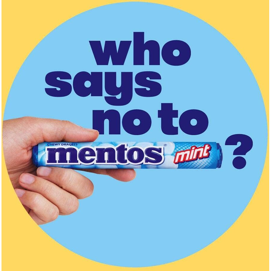 Mentos Mint Roll, 14 X 29 Gm