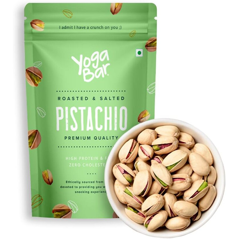 Yogabar Premium Pista 1kg|Roasted Salted Pista|Crunchy Pistachios|Tasty & Healthy Nuts Dry Fruits|Rich in Protein, Fibre, Gluten Free & Low Calories|Healthy Snacks|Dry Fruit Gift Pack