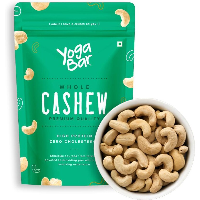 YogaBar Premium Cashews 1kg | Whole 320 Kaaju| 100% Natural King Size Crunchy Kaju | Premium Nuts & Dry Fruits | Rich in Fibre, Vitamin E, K, B6 | Boost Immunity| Healthy Snacks | Dry Fruit Gift Pack