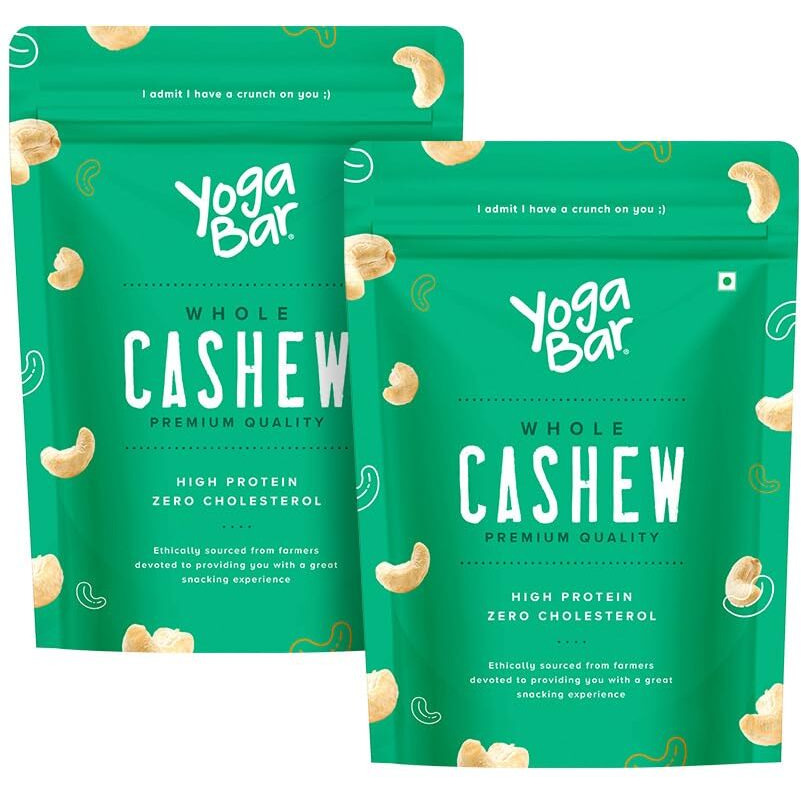 YogaBar Premium Cashews 1kg | Whole 320 Kaaju| 100% Natural King Size Crunchy Kaju | Premium Nuts & Dry Fruits | Rich in Fibre, Vitamin E, K, B6 | Boost Immunity| Healthy Snacks | Dry Fruit Gift Pack
