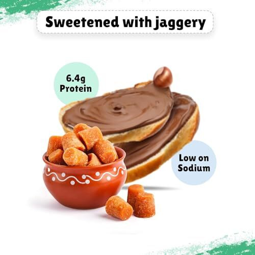 Little Joys Chocolate Spread for Kids | Sweetened with Jaggery | With Rich Hazelnut, Cocoa, Ragi & Bajra | No Refined Sugar, No Palm Oil, No Preservatives | 300g