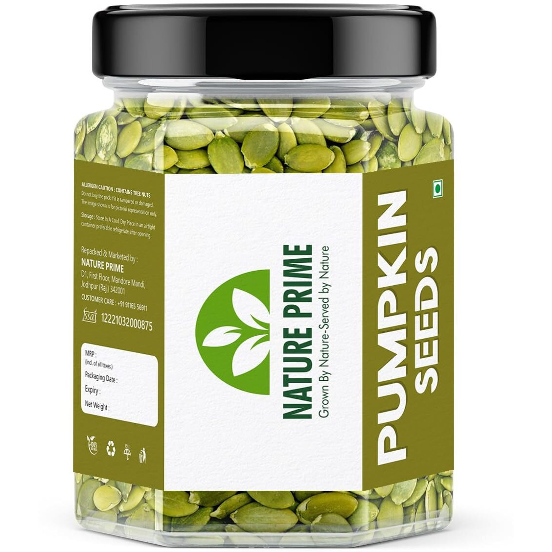 Nature Prime Raw Pumpkin Seeds | Healthy Diet Snacks - 250 Gm