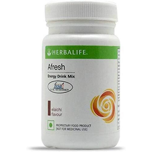 Herbalife 2 Afresh Energy Drink Mix | Lemon and Elaichi Flavor | Each 50 GM Men and Women in Pack of 2